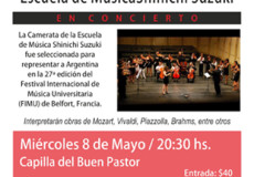 La Camerata de la Escuela Shinichi Suzuki en el Festival internacional de Música de Belfort